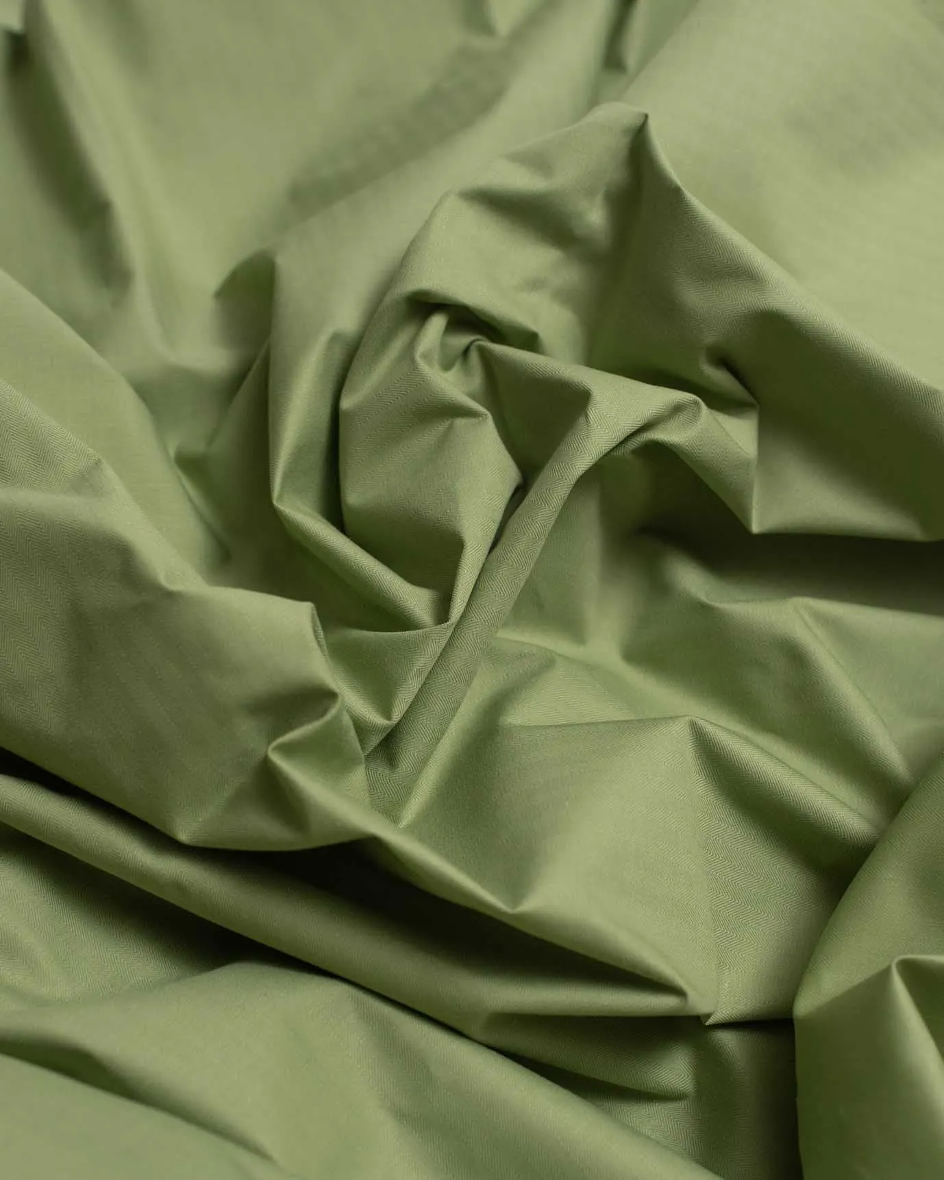 3m Coated Herringbone Pastel Green dry wax cotton