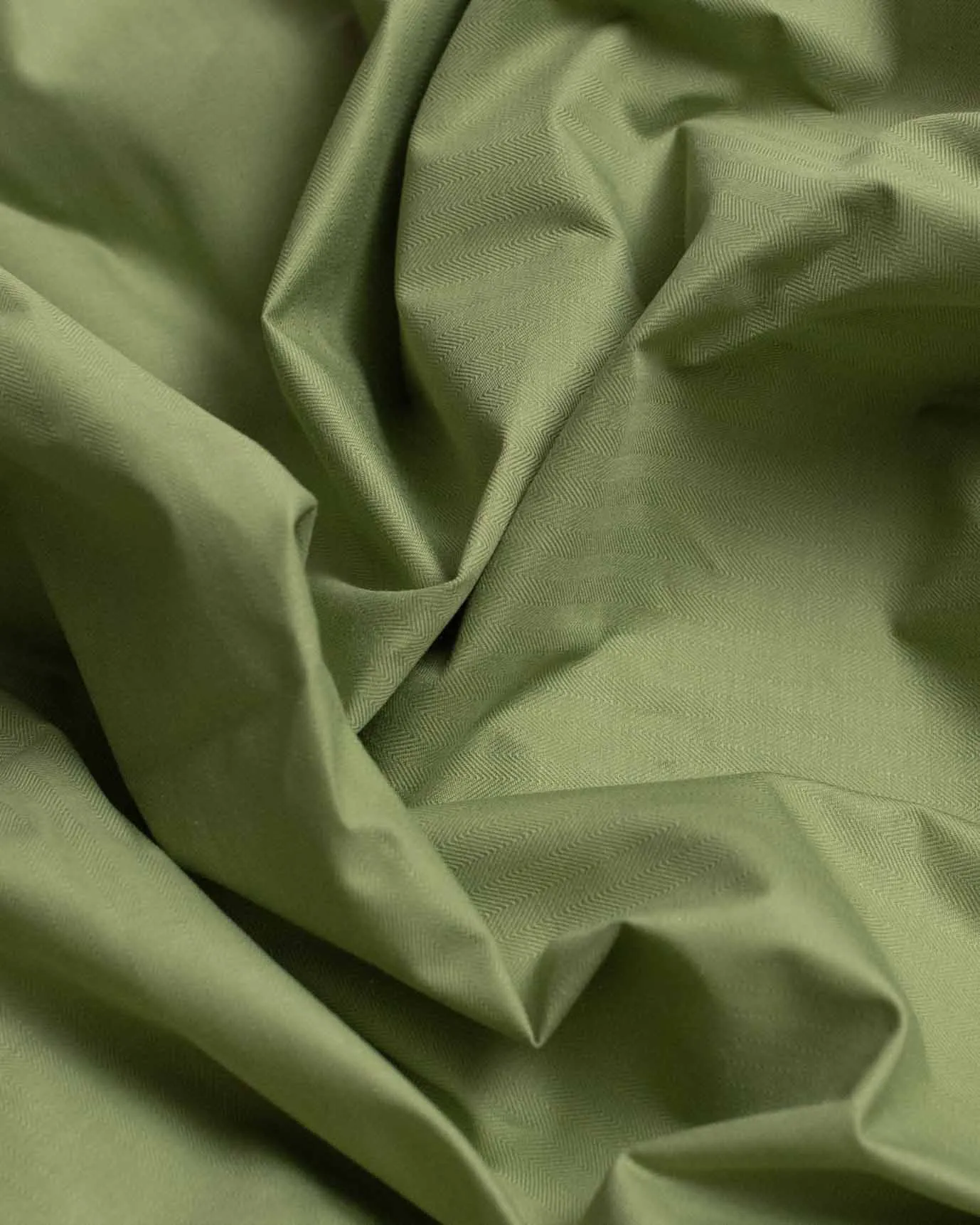 3m Coated Herringbone Pastel Green dry wax cotton