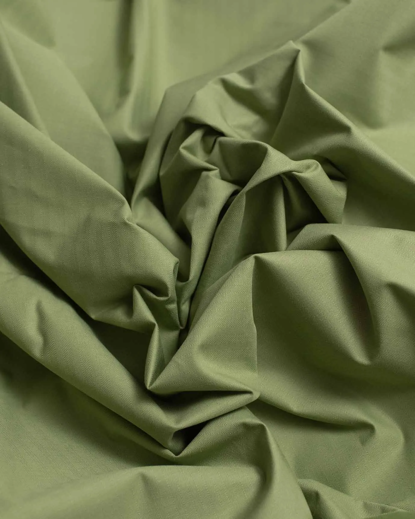 3m Coated Herringbone Pastel Green dry wax cotton