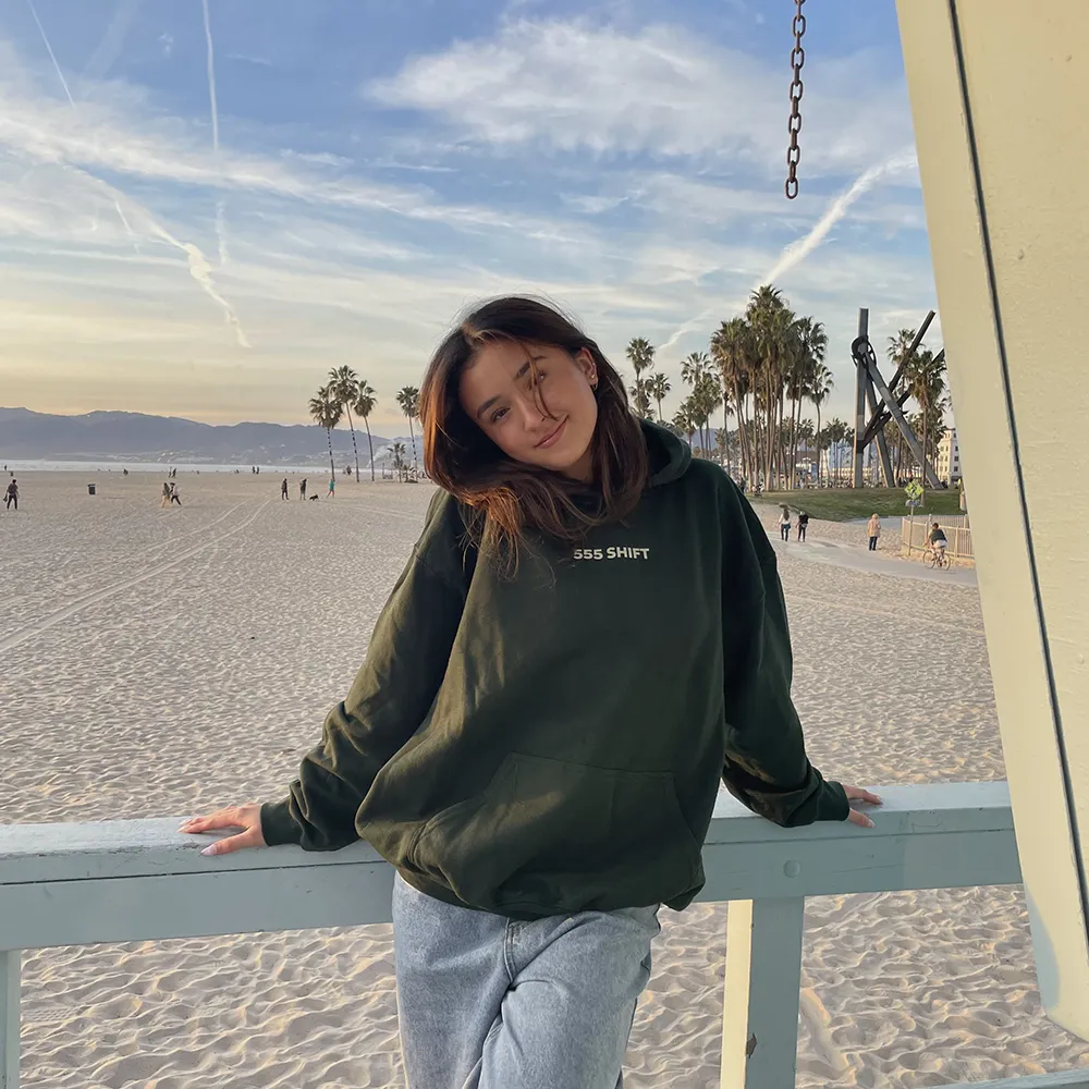 555 Forest Green Hoodie