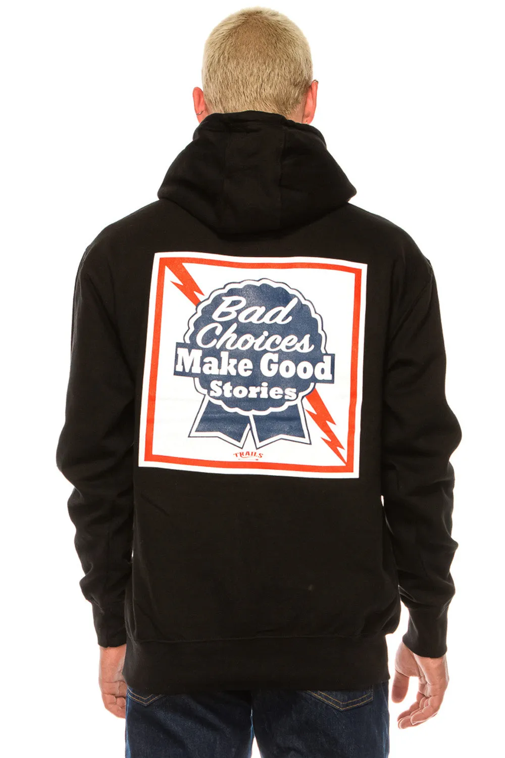 BAD CHOICES MAKE GOOD STORIES ZIP UP HOODIE