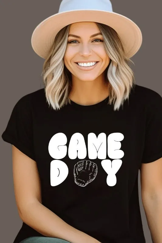 Baseball Game Day Glove Design PNG Download