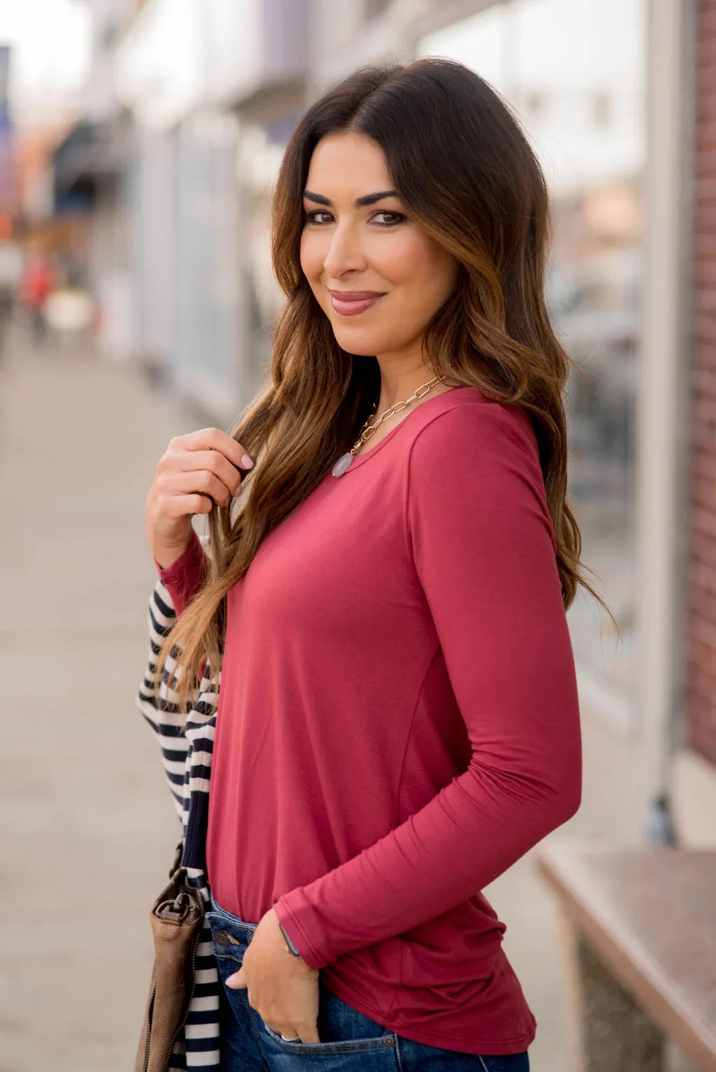 Betsey's Long Sleeve Basic Tee