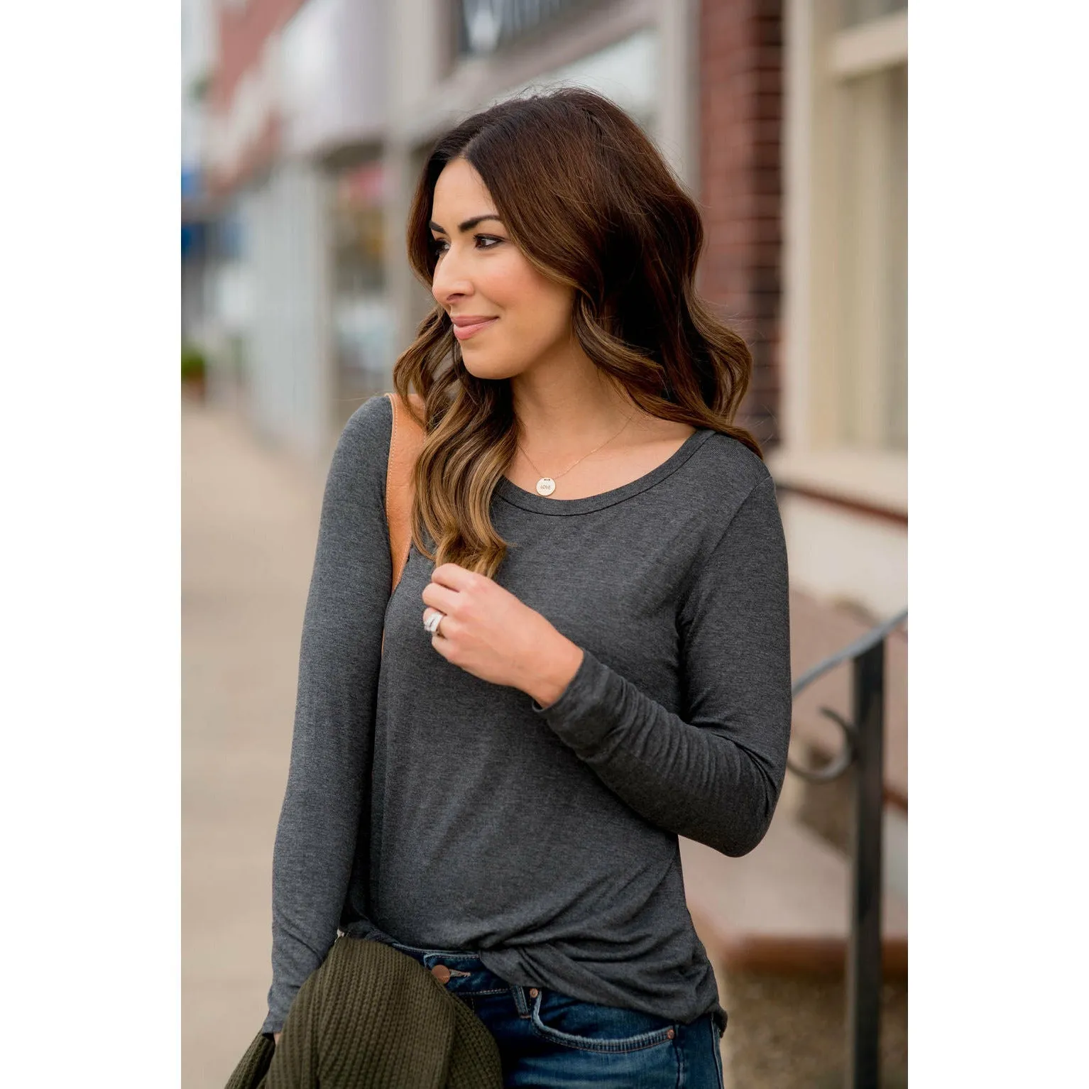 Betsey's Long Sleeve Basic Tee