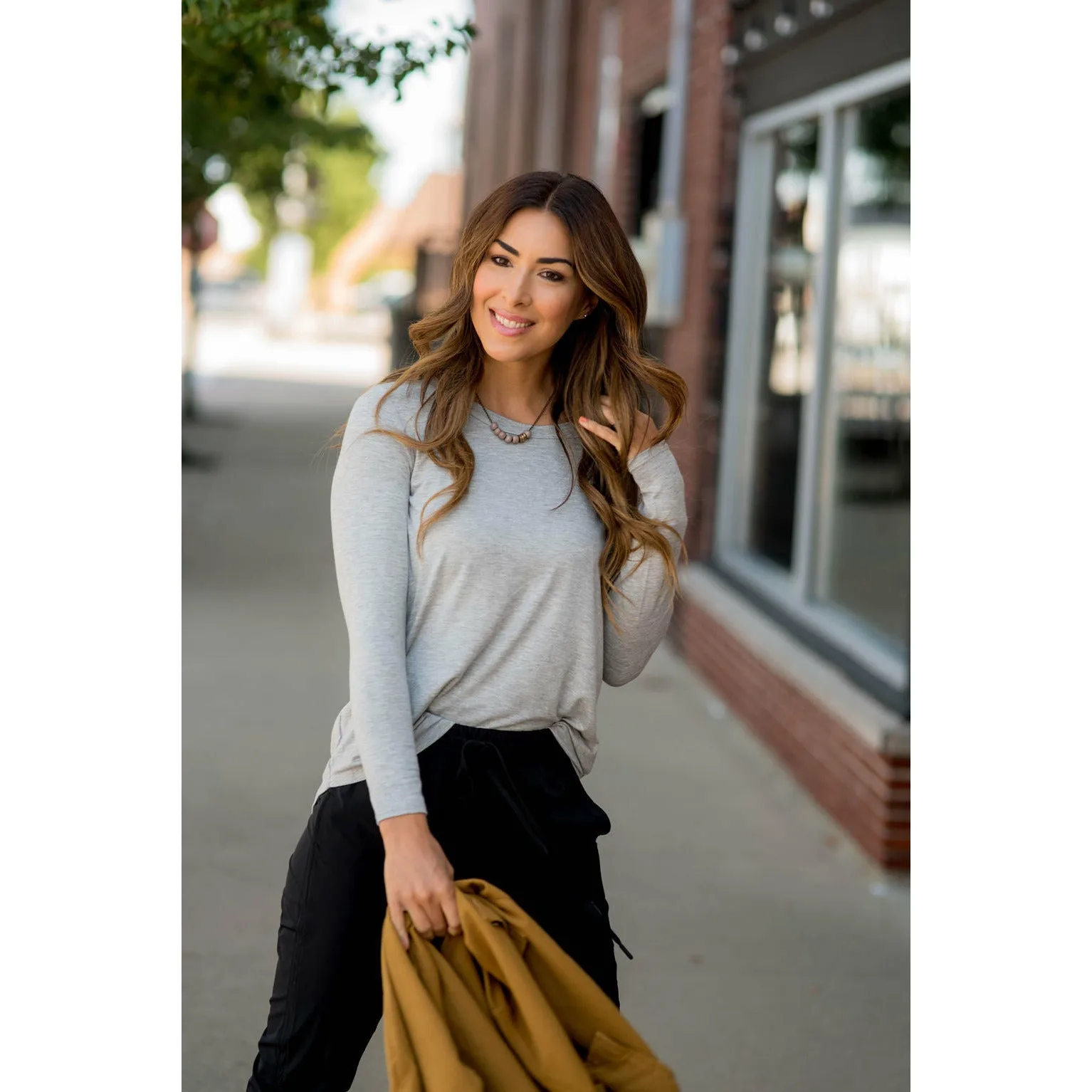 Betsey's Long Sleeve Basic Tee