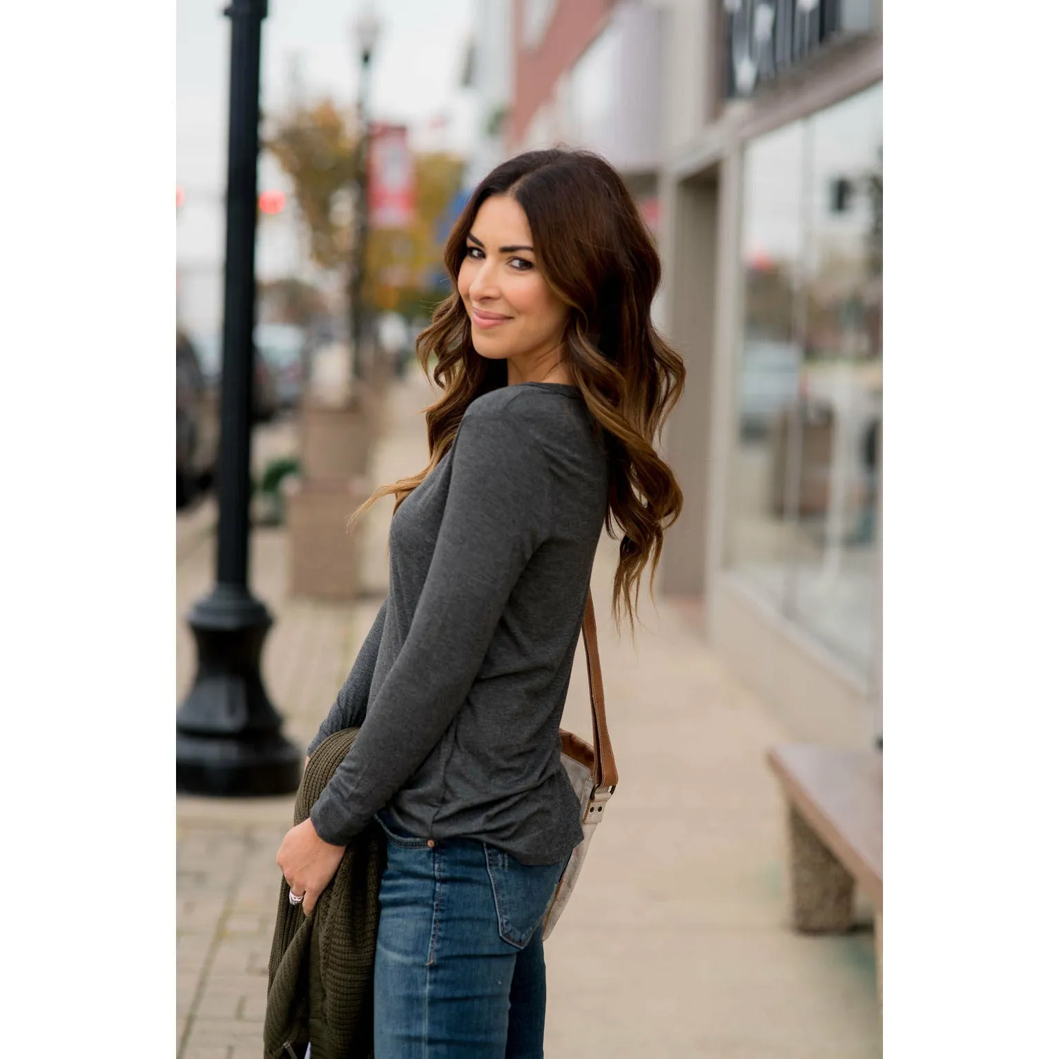 Betsey's Long Sleeve Basic Tee