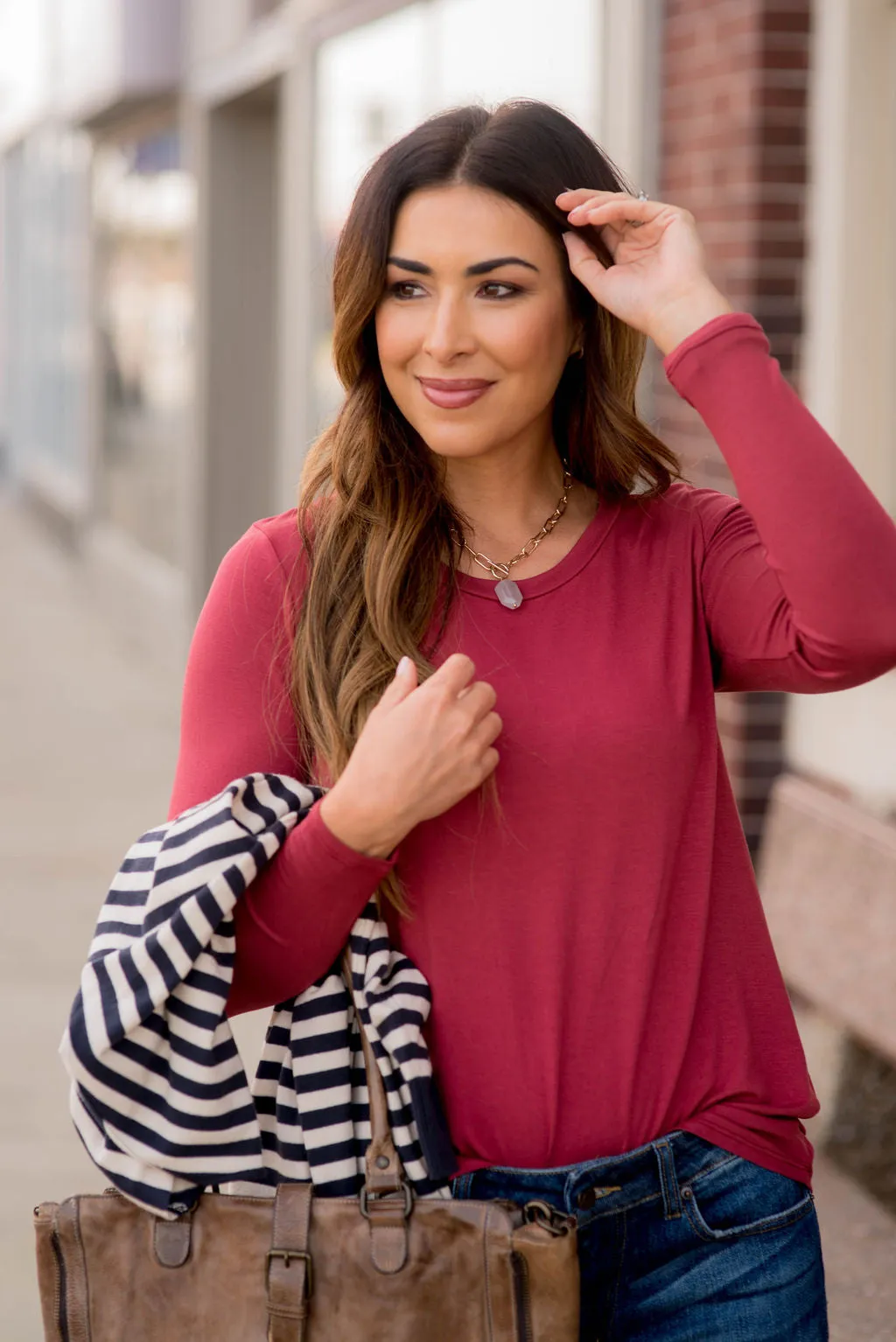 Betsey's Long Sleeve Basic Tee