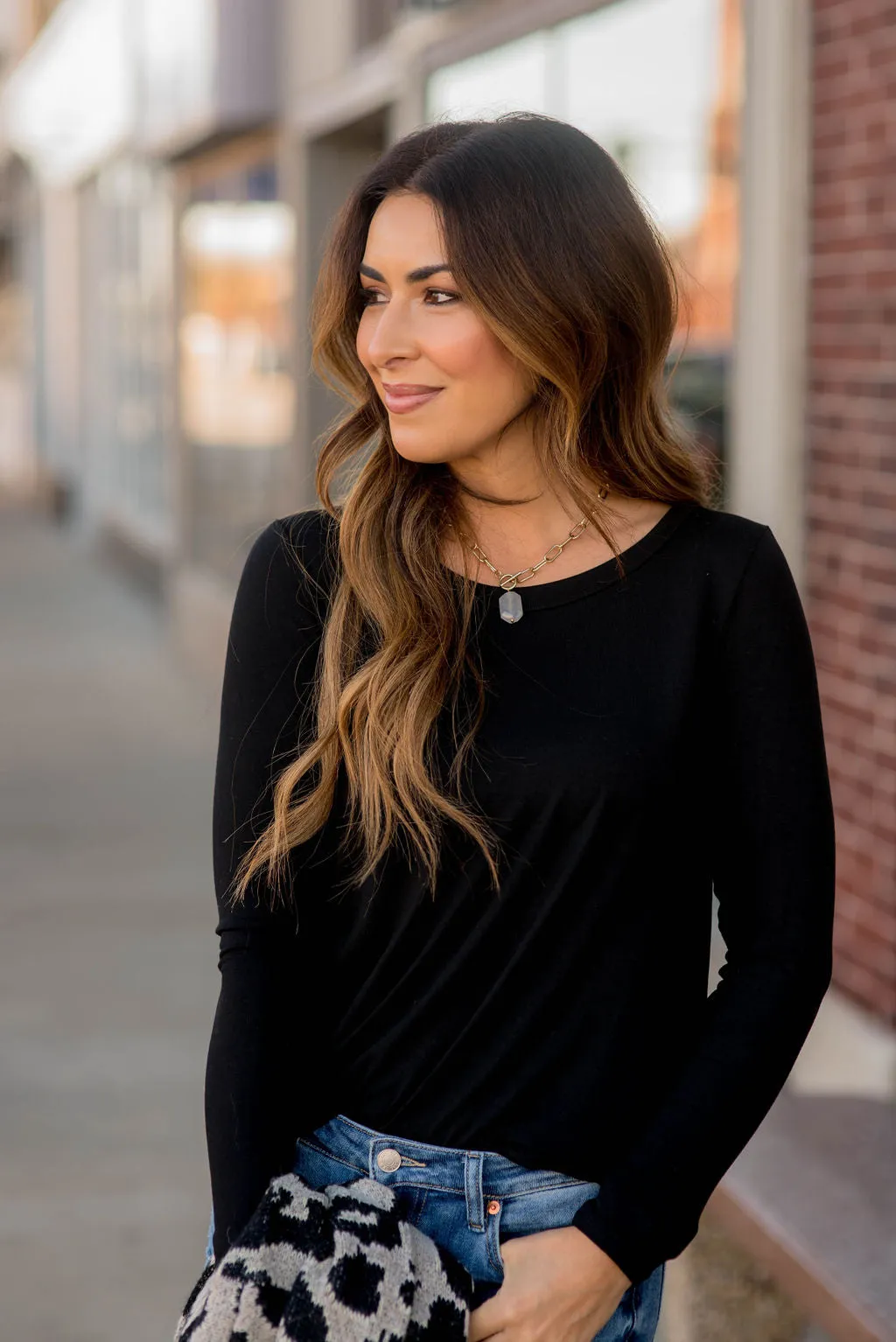 Betsey's Long Sleeve Basic Tee