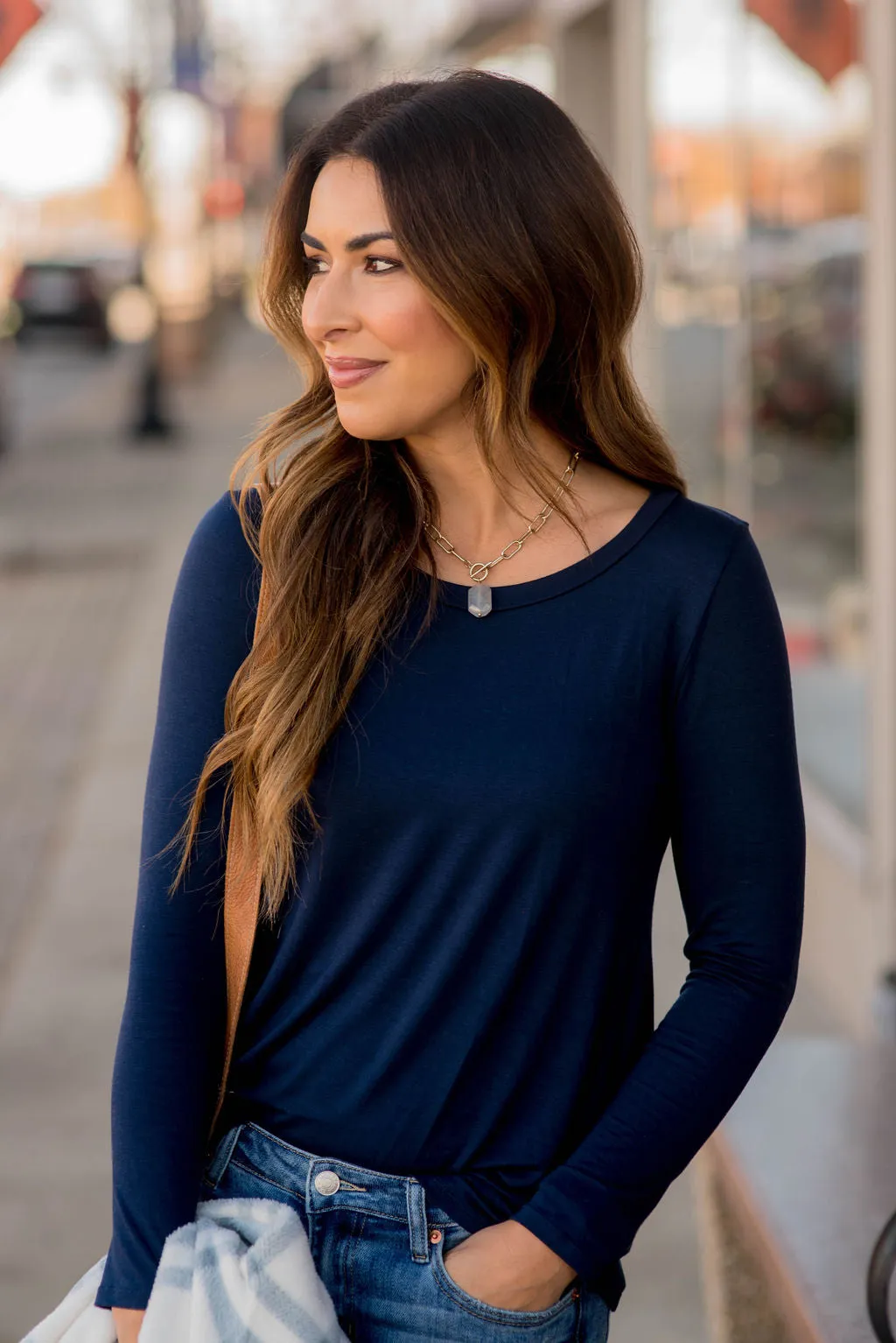 Betsey's Long Sleeve Basic Tee