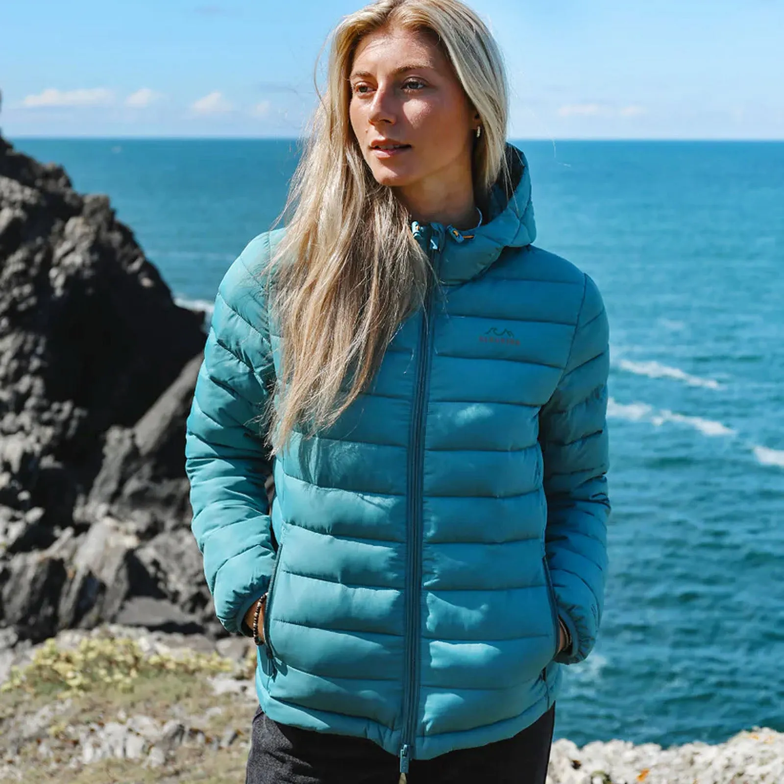 Bleubird Womens Tabor Water Resistant Packable Padded Coat