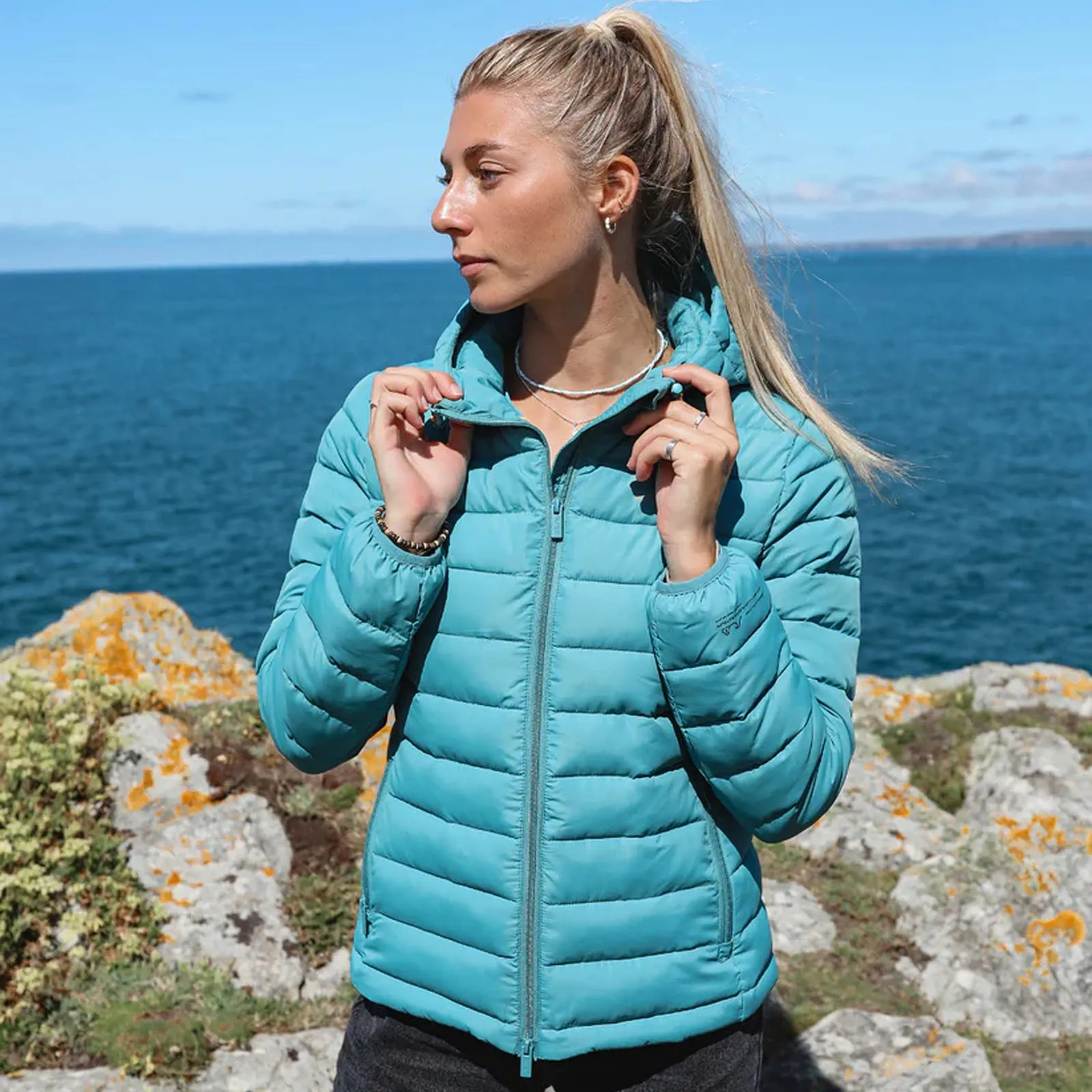 Bleubird Womens Tabor Water Resistant Packable Padded Coat