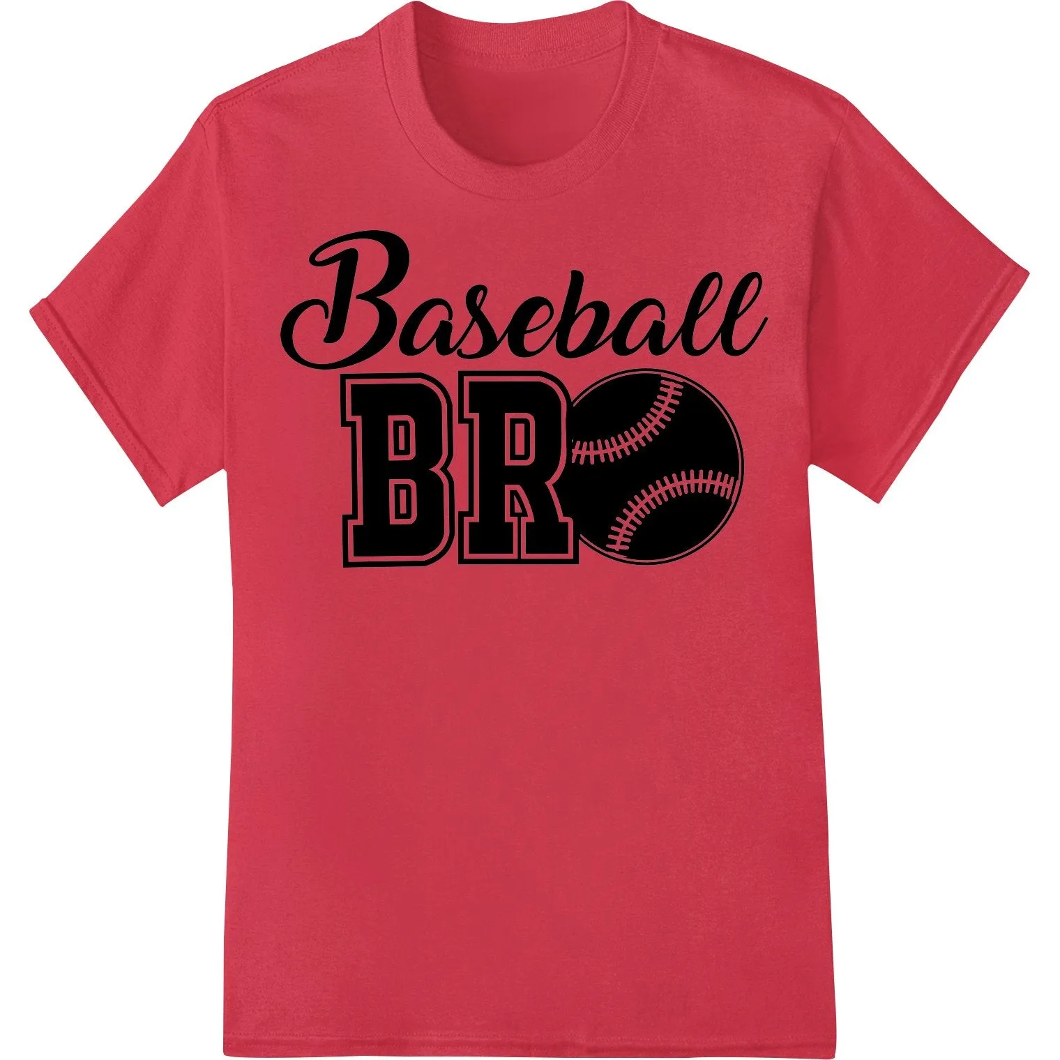 Bold 'Baseball BRO' DTF Print Heat Transfer for Sports Apparel