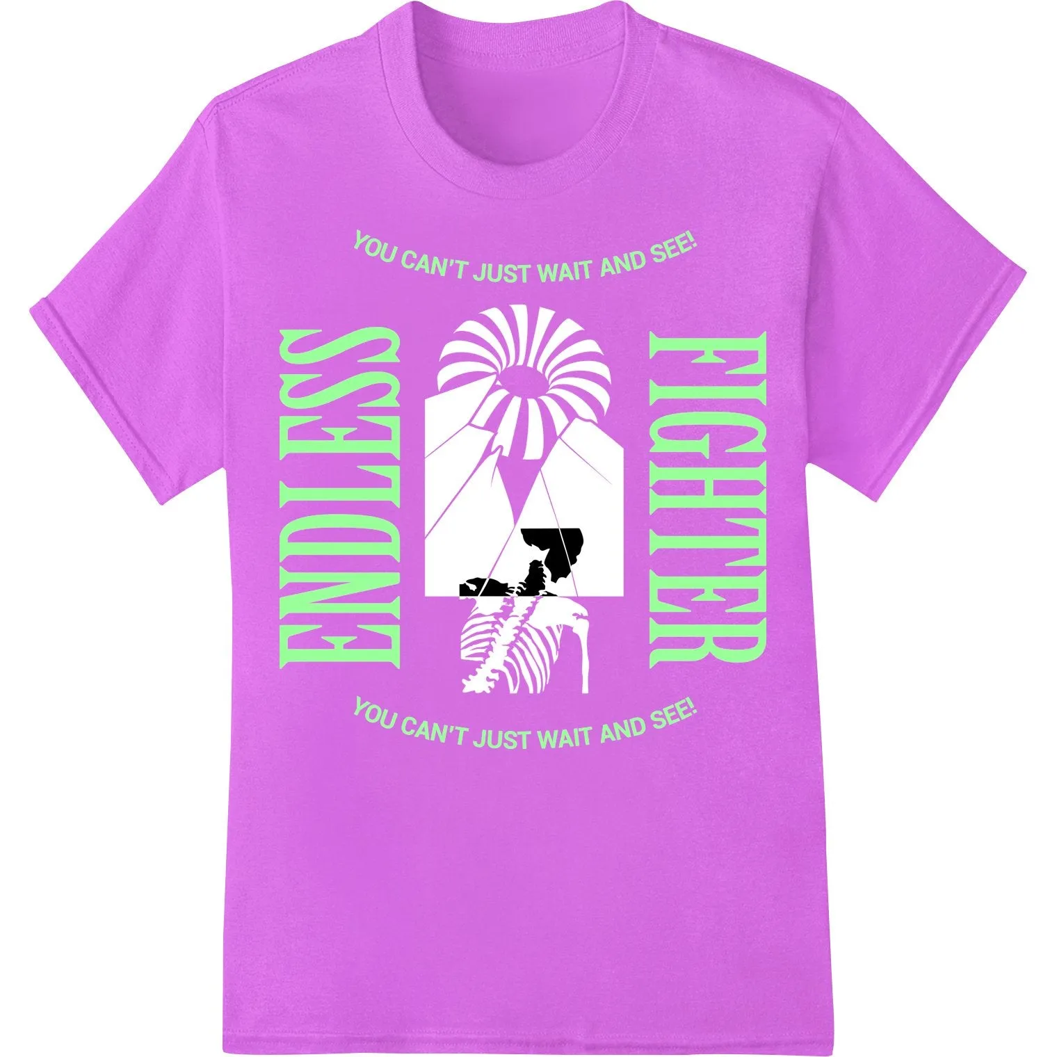 Bold 'Can't Wait' Motivational DTF Print Heat Transfer