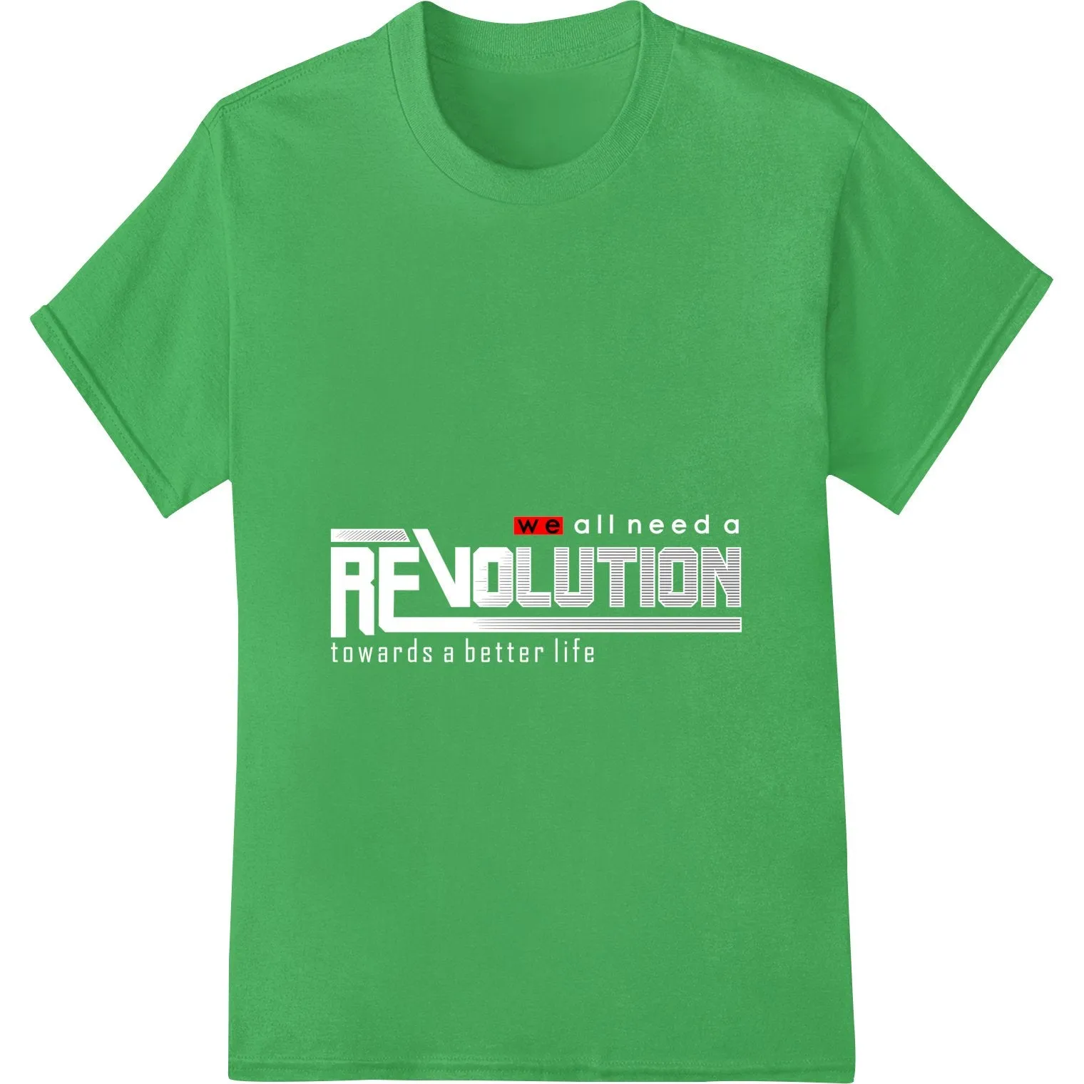 Bold 'REVOLUTION' DTF Print Heat Transfer | Super DTF