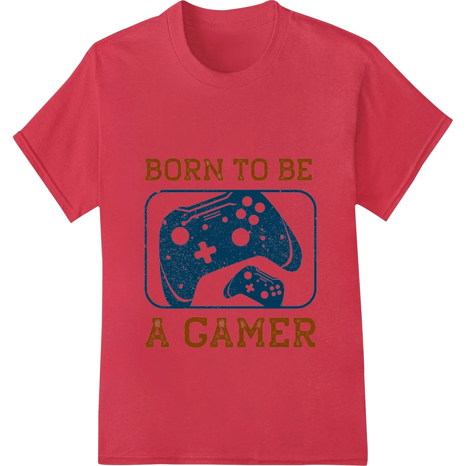 Born to Be a Gamer - Retro Gaming DTF Print Heat Transfer