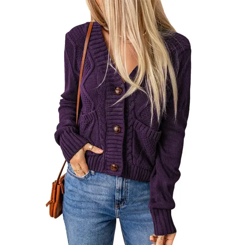 Button-Up Pocket Cardigan