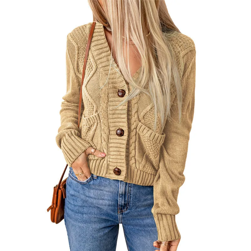 Button-Up Pocket Cardigan