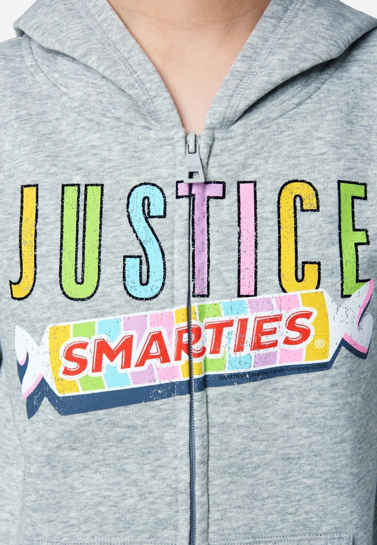 Candy Graphic Zip-Up Hoodie
