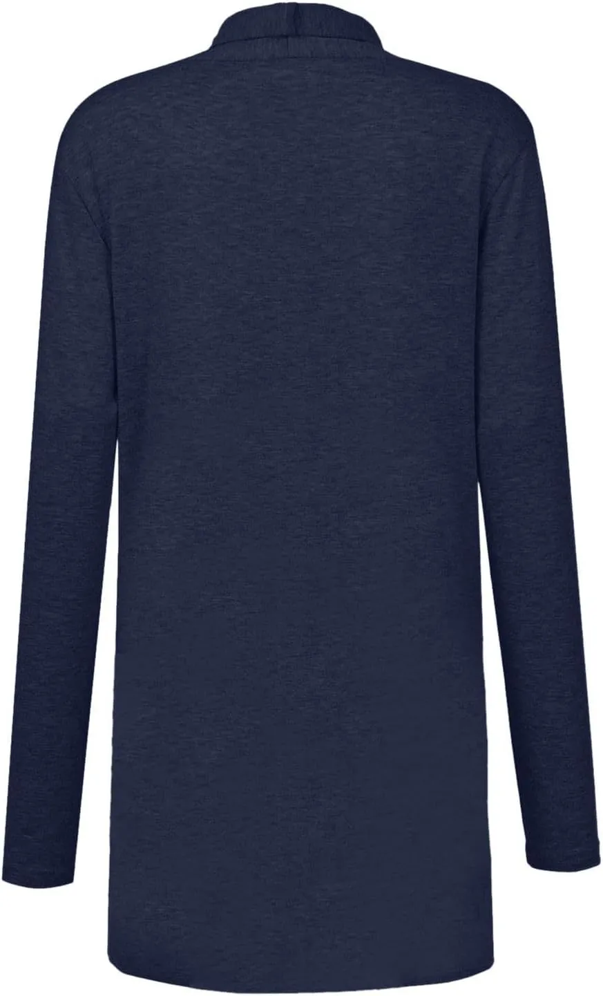 Cardigan Sweaters for Women, Casual Long Sleeve Open Front Solid Lightweight Cardigan Spring Oversized Soft Jackets