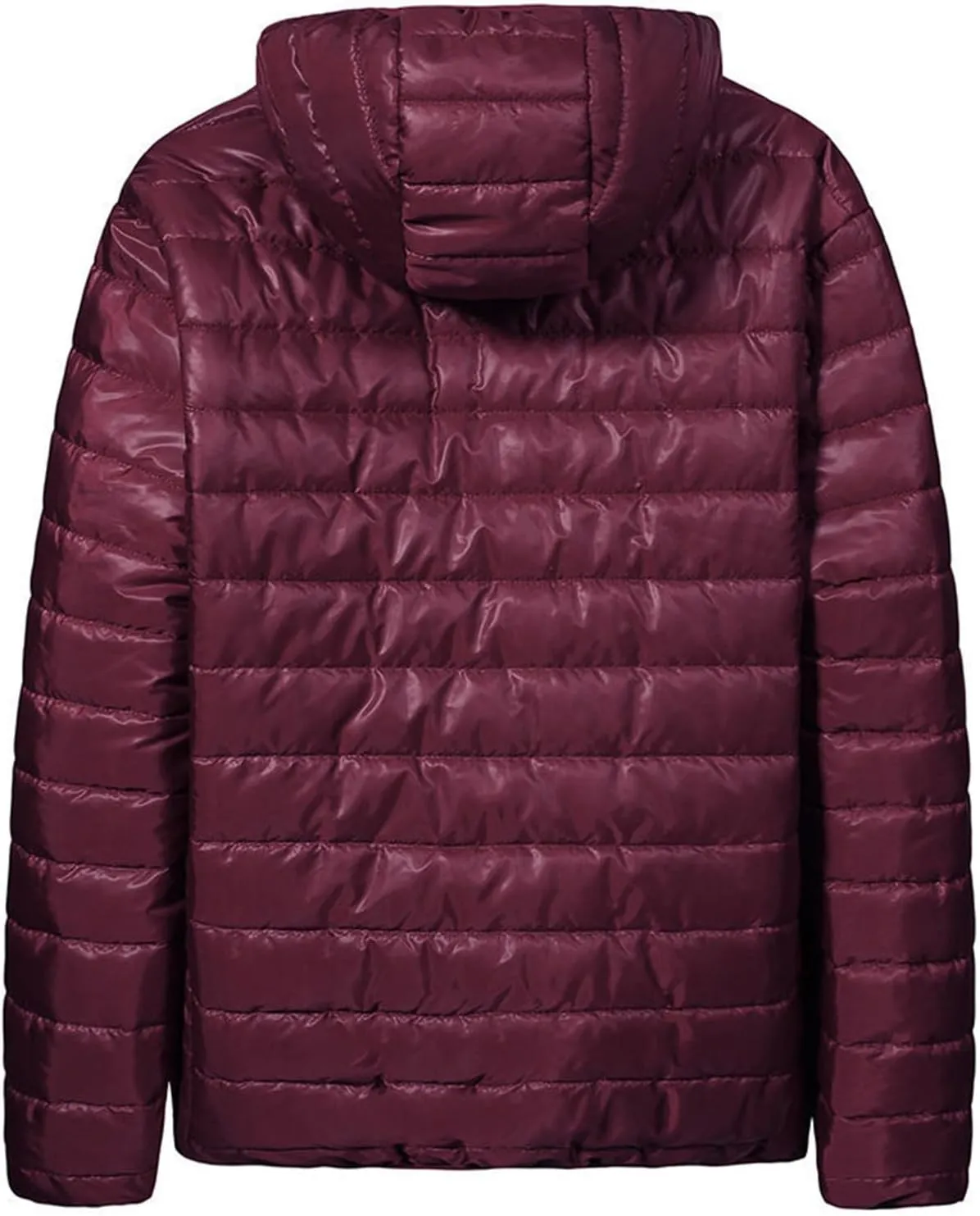 Dgoopd Lightweight Puffer Jacket Men Hooded Packable down Jacket Zip up Quilted Insulated Jackets Warm Winter Jackets