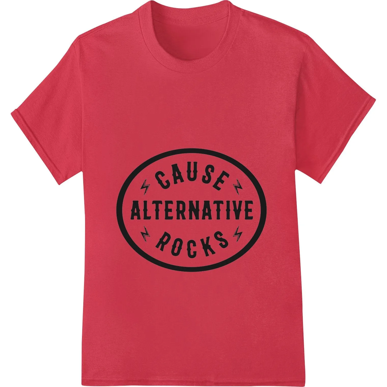 Edgy 'CAUSE ALTERNATIVE ROCKS' Black & White Logo Design
