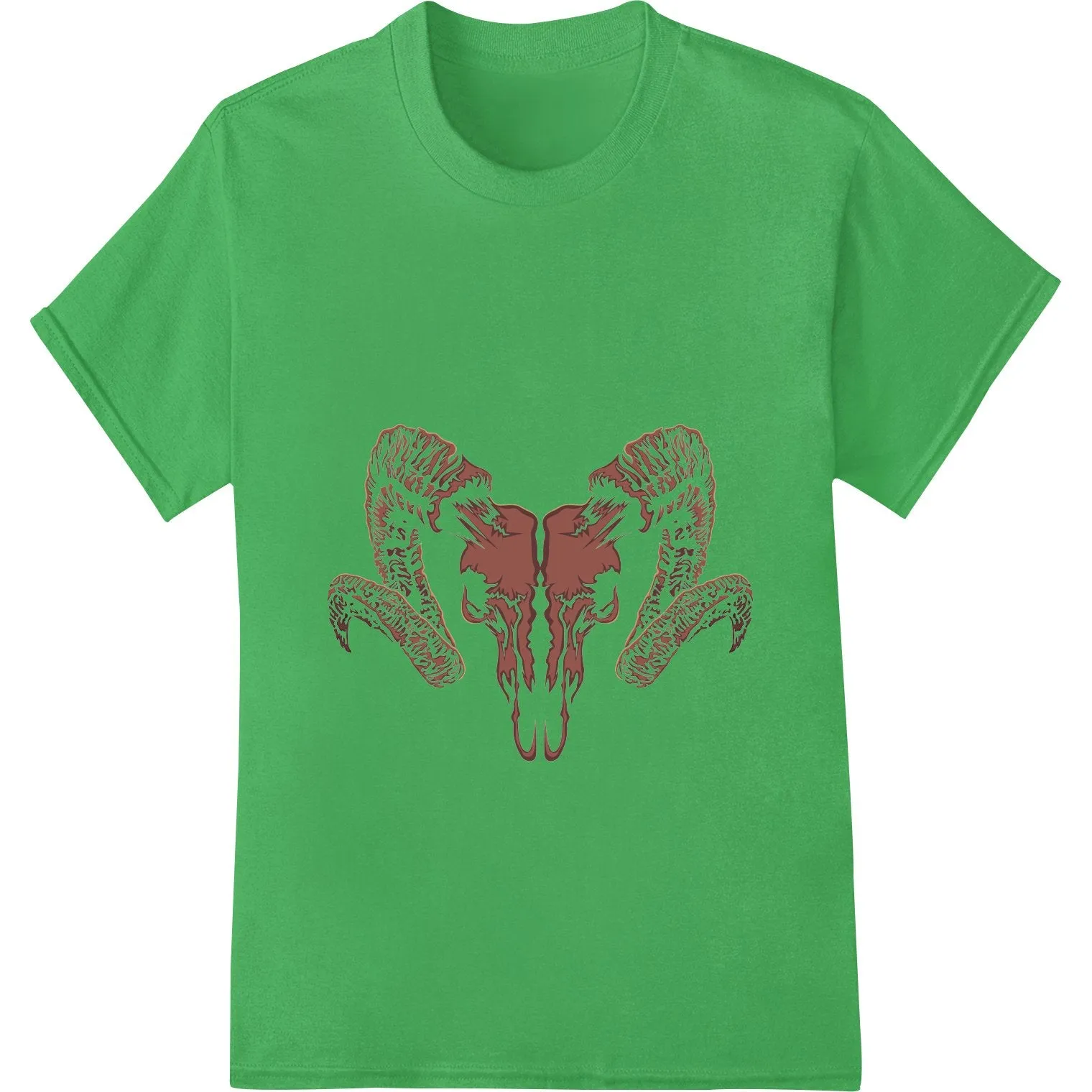 Edgy Ram Skull Vector Graphic for Bold DTF Prints