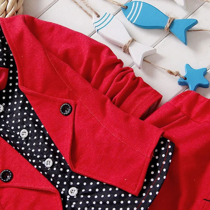 Fall Toddlers Bow-Tie Gentlemens Set