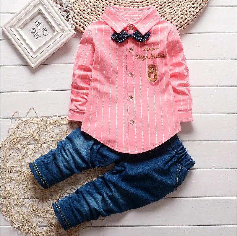 Fall Toddlers Bow-Tie Gentlemens Set