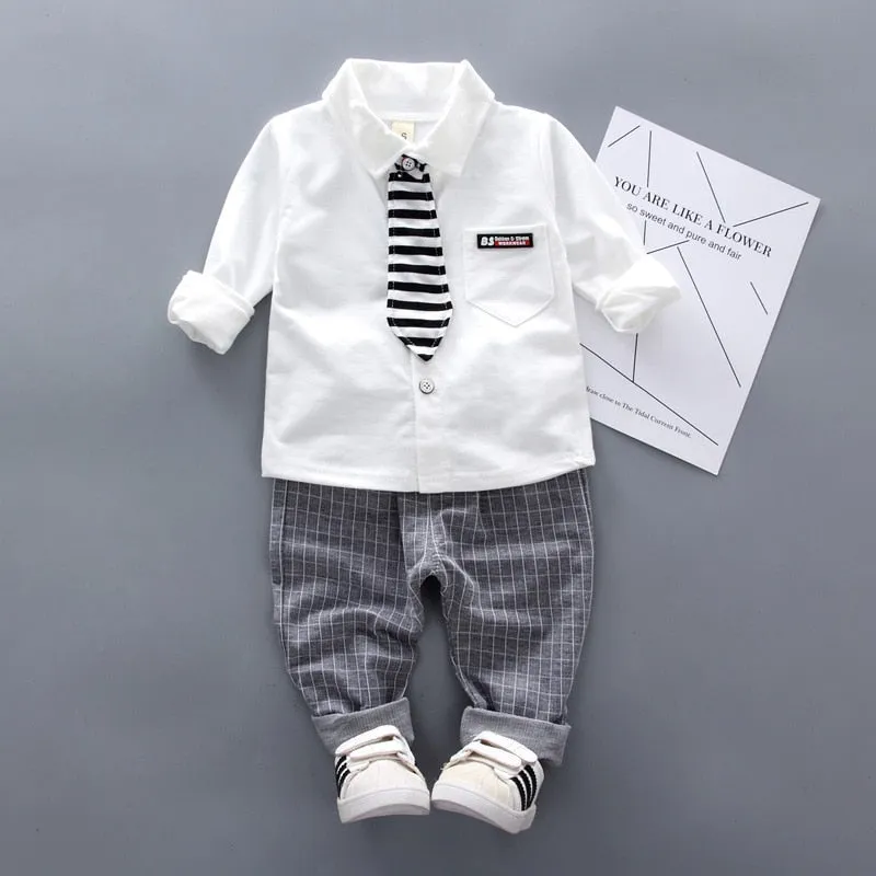 Fall Toddlers Bow-Tie Gentlemens Set