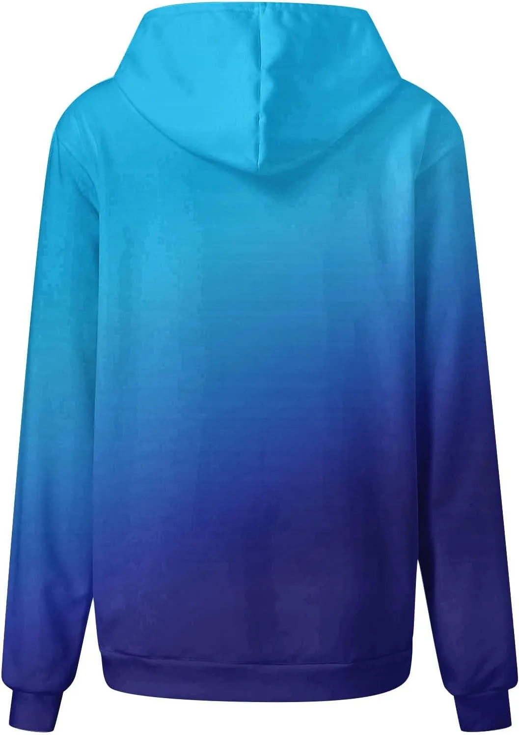Fashion Tie Dye Hoodies For Women Pocket Long Sleeve Drawstring Oversized Pullover Fall Winter Gradient Sweatshirts