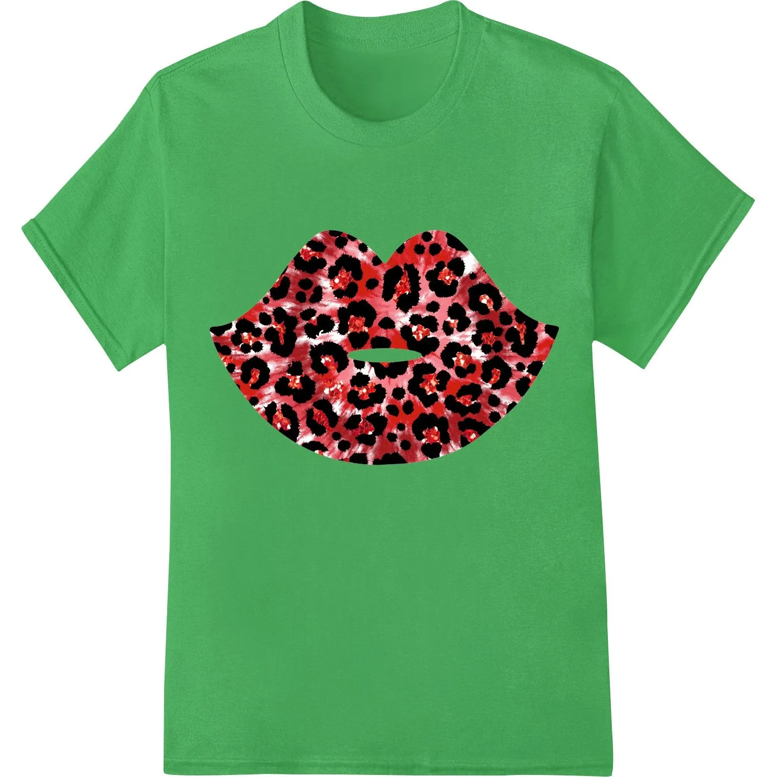 Fierce Leopard Print Pattern - Bold Red & Black Design