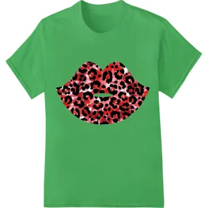 Fierce Leopard Print Pattern - Bold Red & Black Design