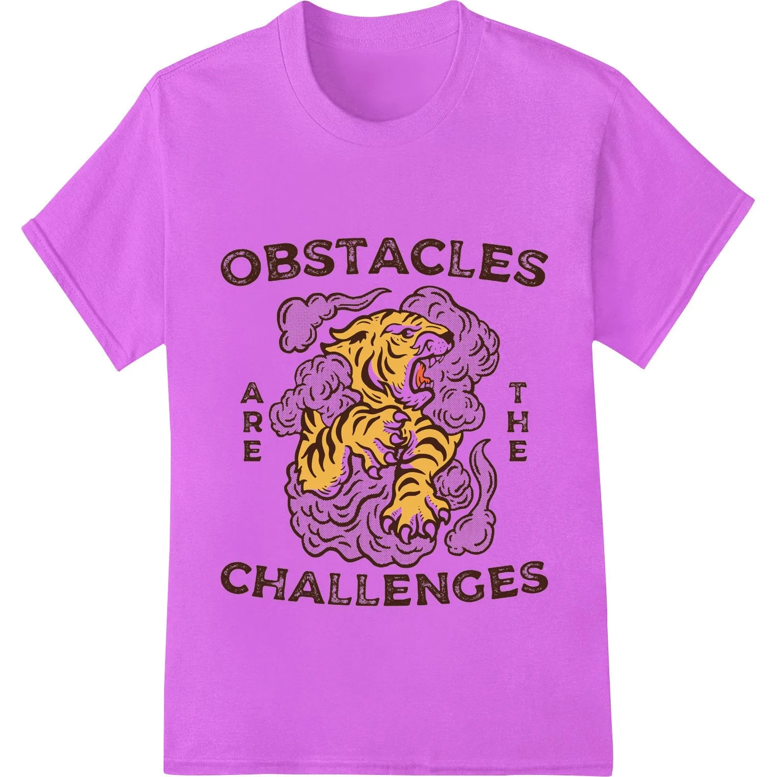Fierce Tiger Motivational Typography DTF Print Transfer