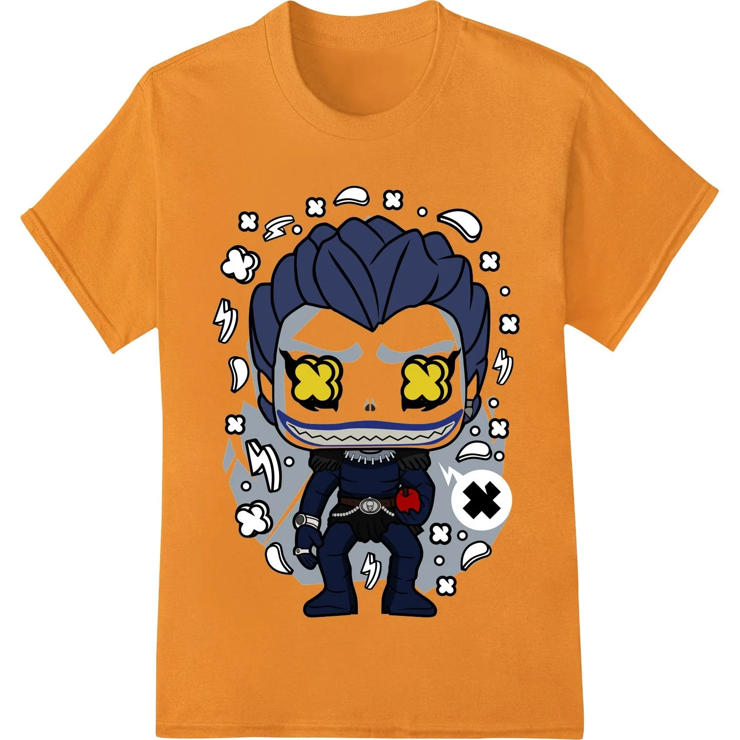 Fierce Vampire Cartoon Heat Transfer for Halloween Apparel