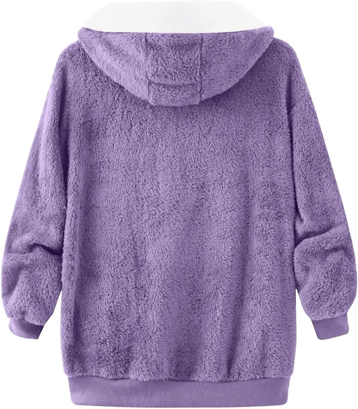 Fleece Jacket Women Sherpa-Lined Zip Up Long Sleeve Zip Up Hoodie Women Winter Jackets For Women Fall Jackets For Women 2024