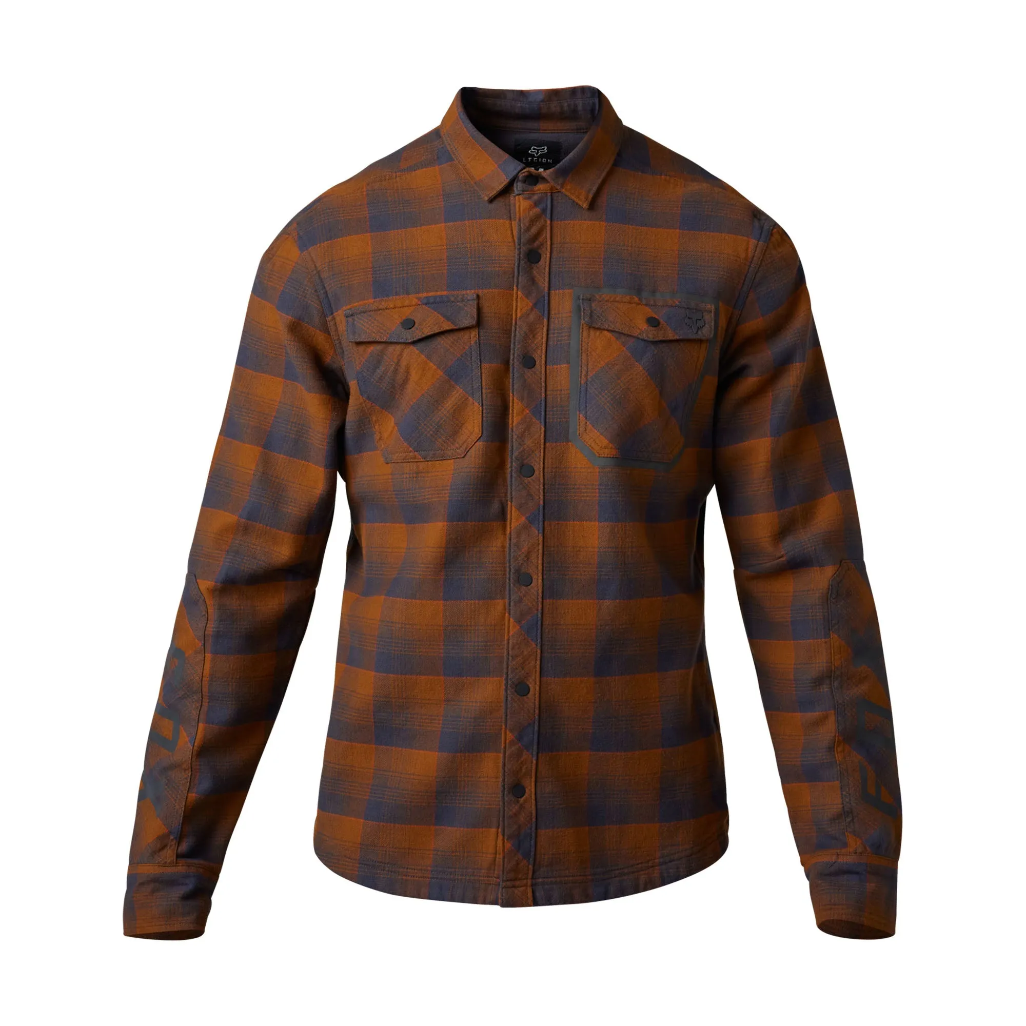 Fox Racing Defend Drive Windblock Flannel Offroad Jacket Nutmeg Brown