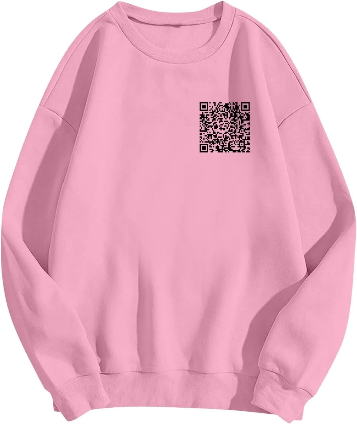 Funny Fu Qr Code Hoodie For Men Humor Fuck You Qr Code Sweatshirt Womens Casual Unisex Hoodies Hidden Message Shirts