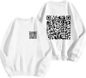 Funny Fu Qr Code Hoodies For Men And Women Stylish Fuck You Qr Code Sweatshirt Unisex Hoodies Hidden Message Shirts