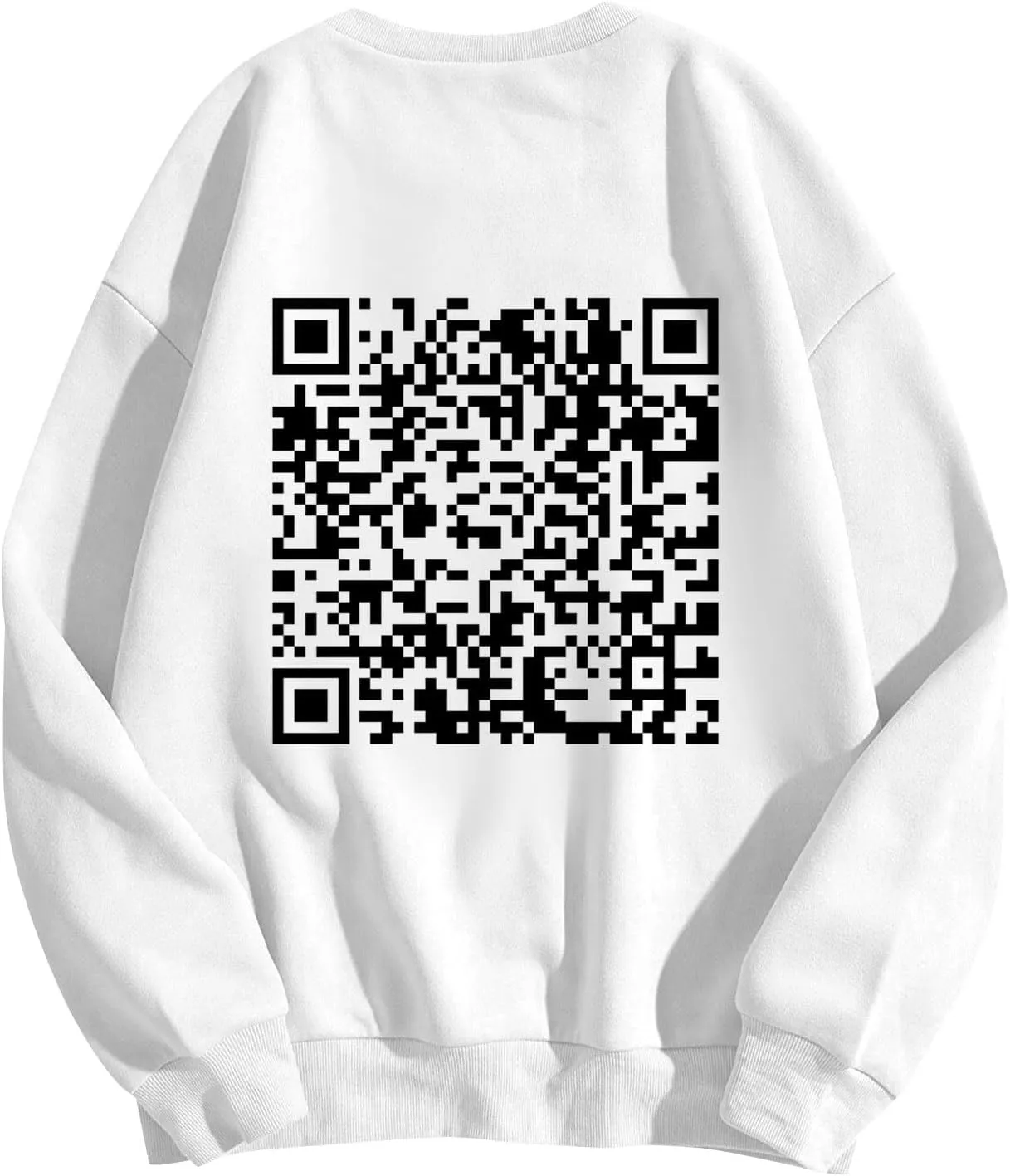 Funny Fu Qr Code Hoodies For Men And Women Stylish Fuck You Qr Code Sweatshirt Unisex Hoodies Hidden Message Shirts