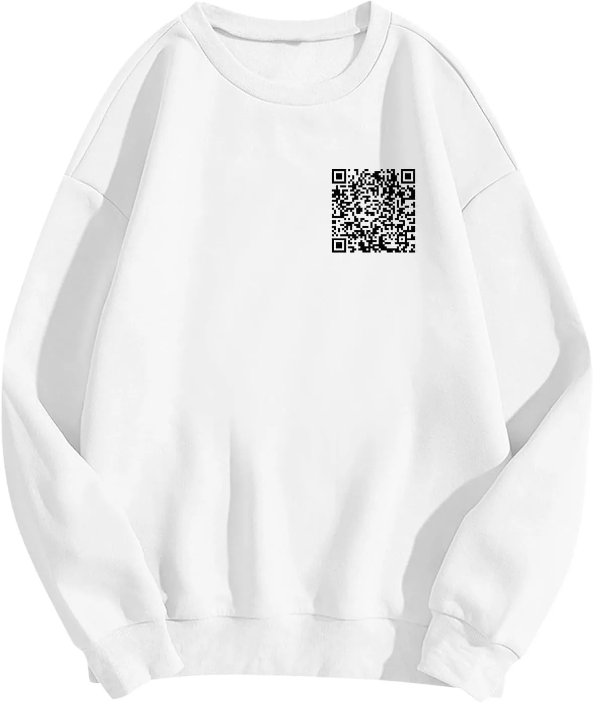 Funny Fu Qr Code Hoodies For Men And Women Stylish Fuck You Qr Code Sweatshirt Unisex Hoodies Hidden Message Shirts
