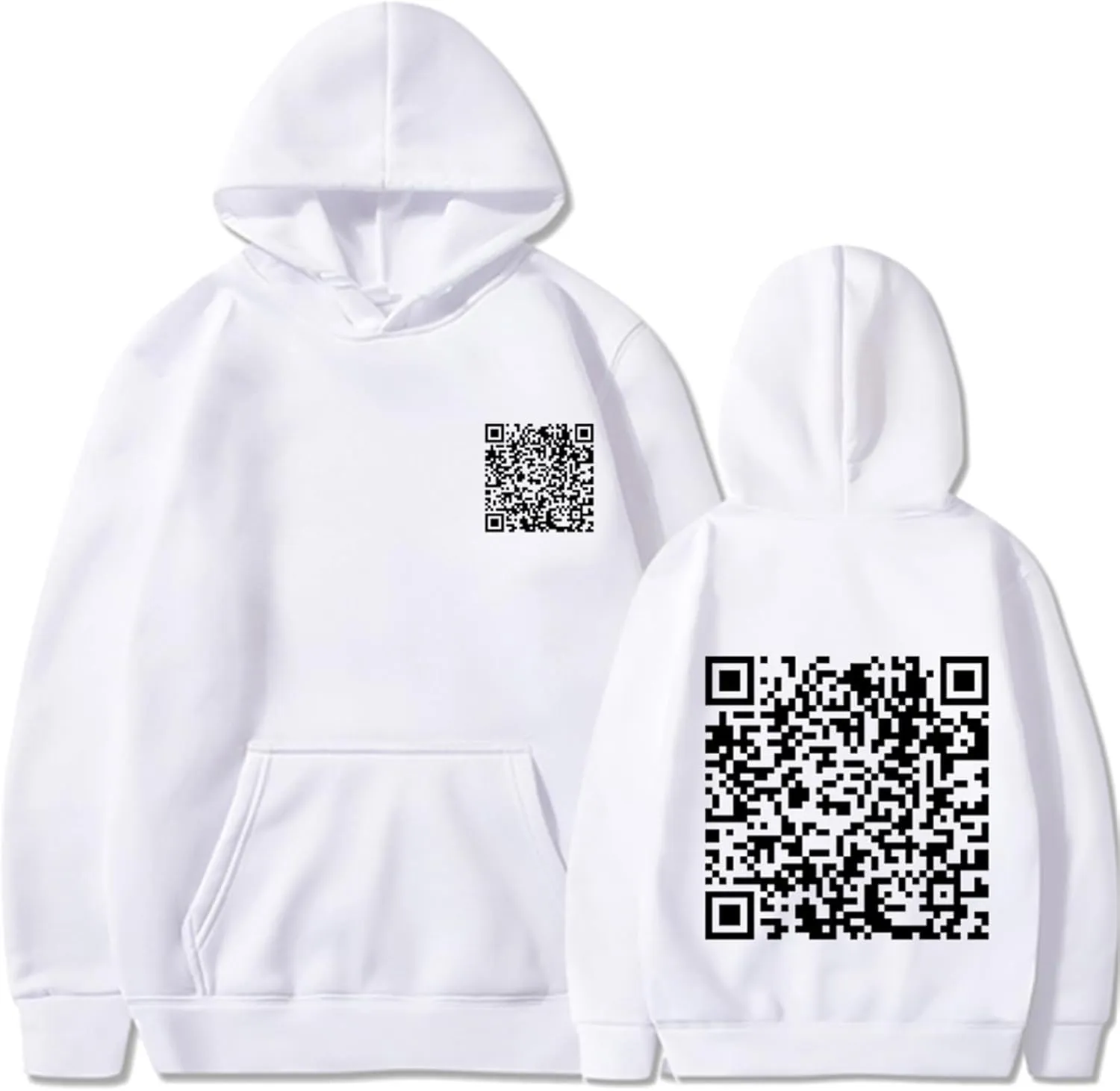 Funny Fu Qr Code Hoodies For Men And Women Stylish Fuck You Qr Code Sweatshirt Unisex Hoodies Hidden Message Shirts