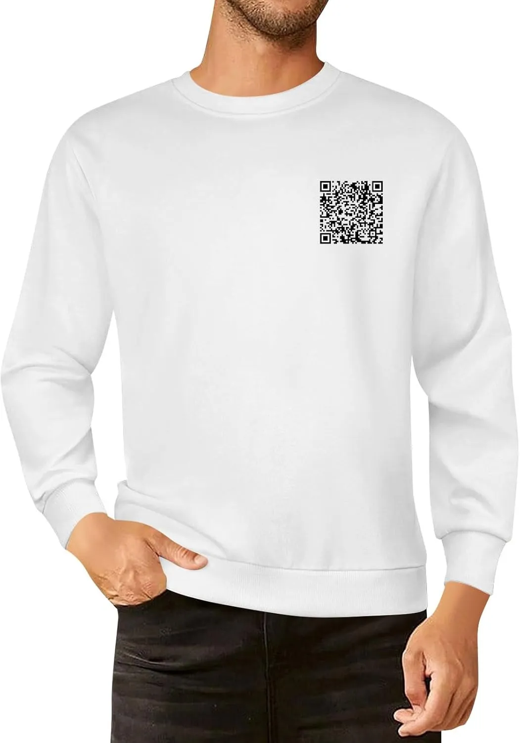 Funny Fu Qr Code Hoodies For Men And Women Stylish Fuck You Qr Code Sweatshirt Unisex Hoodies Hidden Message Shirts