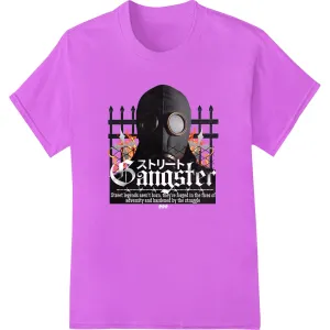 Gangster Gothic: Edgy Street Legend DTF Print Heat Transfer