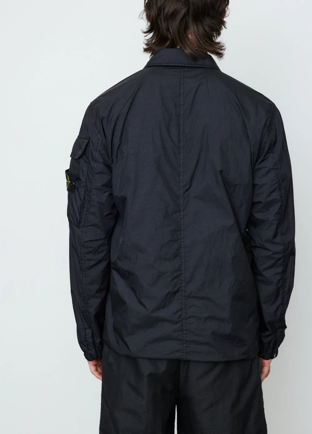 Garment Dye Crinkle Neps Overshirt