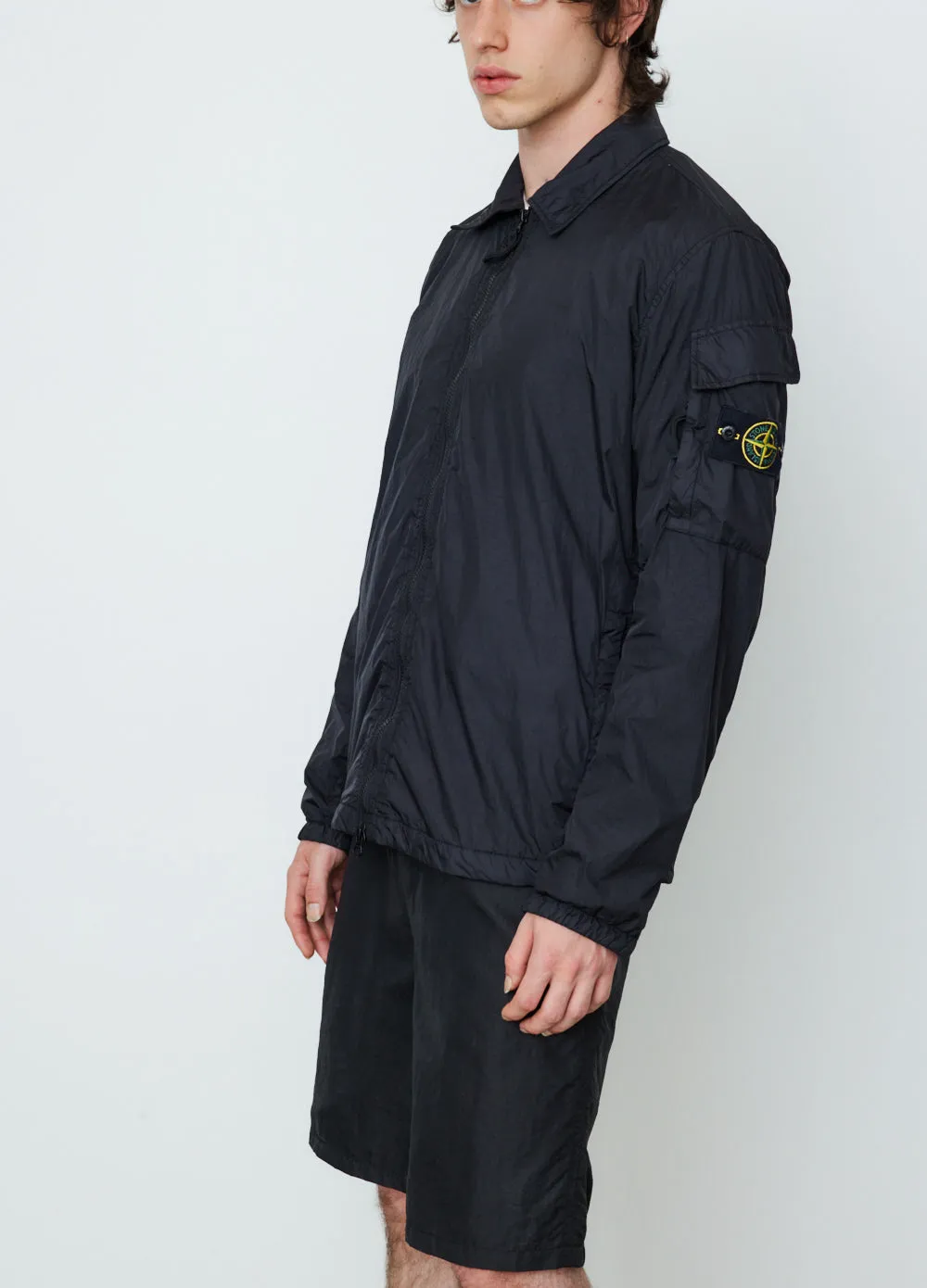 Garment Dye Crinkle Neps Overshirt