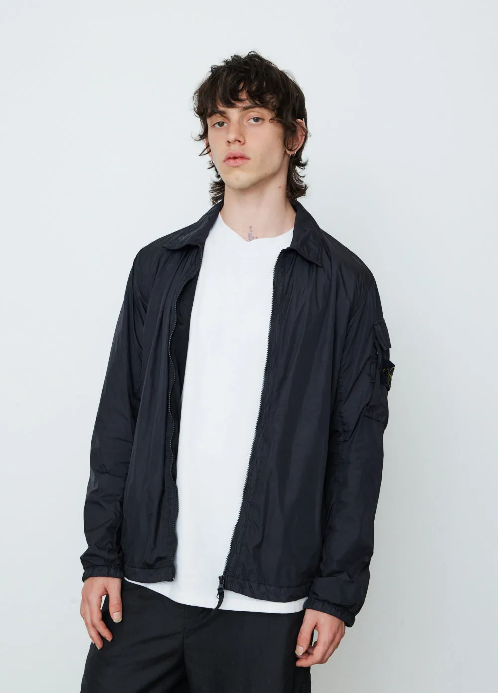 Garment Dye Crinkle Neps Overshirt