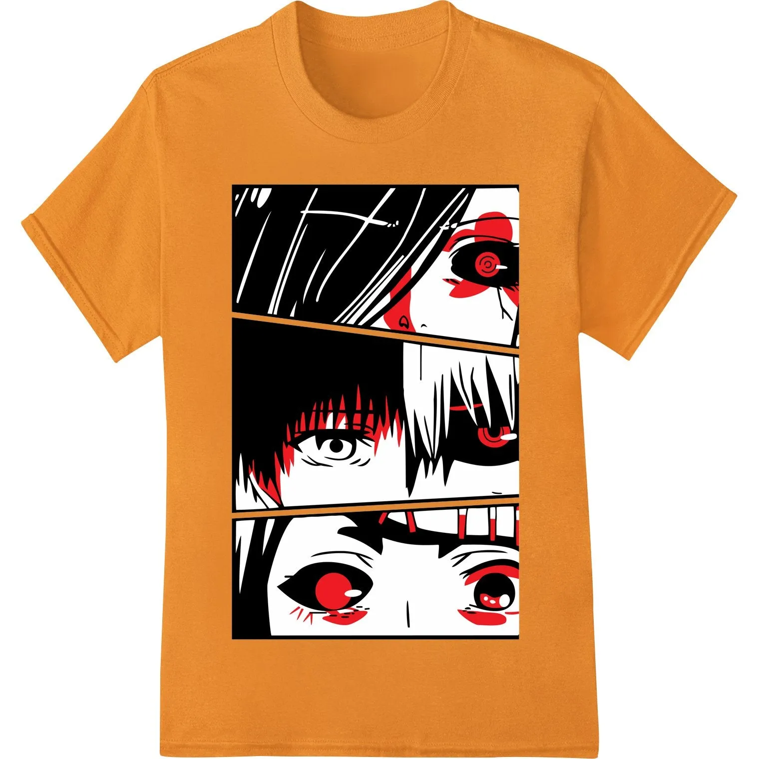 Haunting Anime Eyes - Halloween DTF Print Heat Transfer