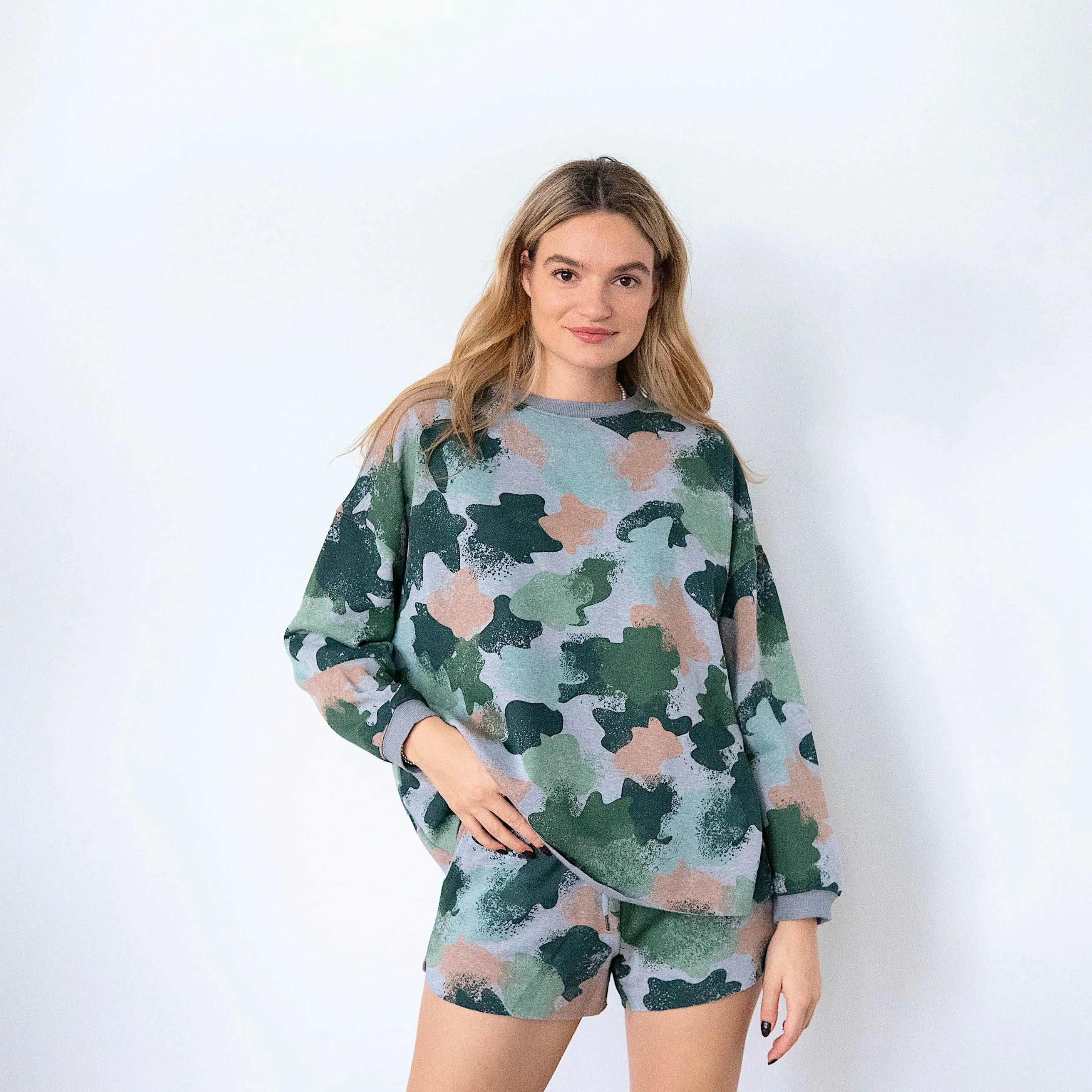 Ladies' Smoked Pearl Camo Collection Sweatshirt