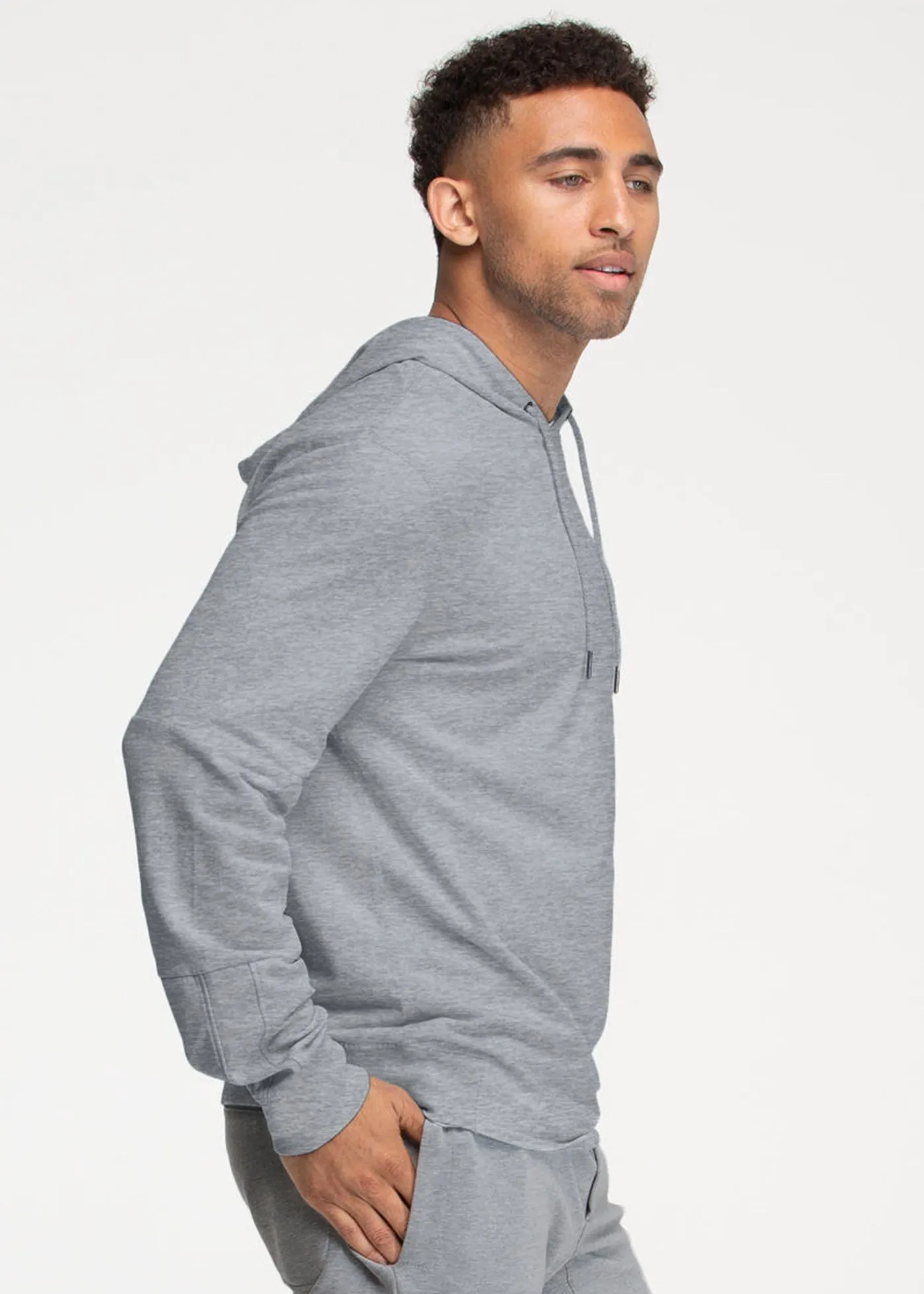 Lightweight SWET-Hoodie | Heather Charcoal