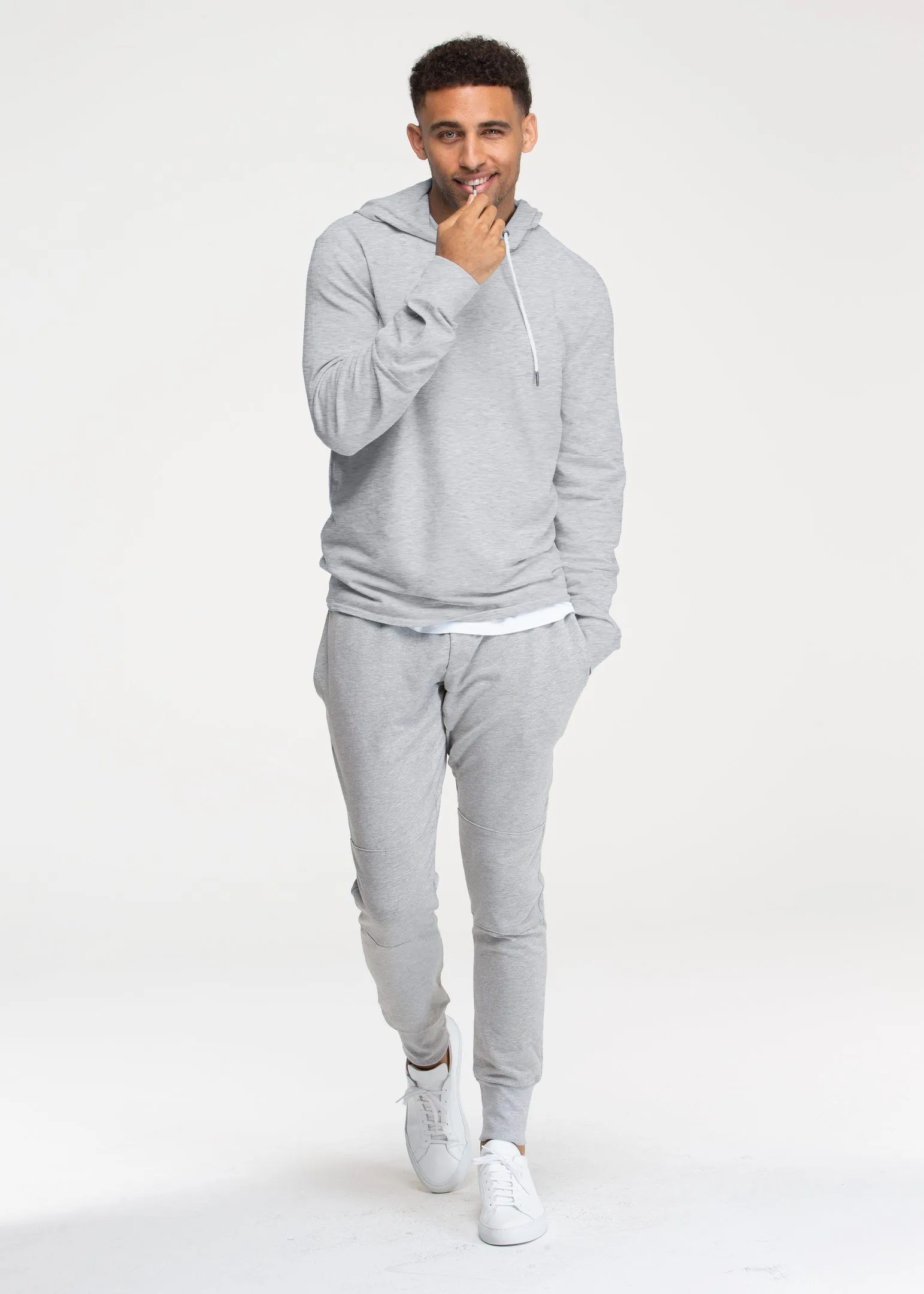 Lightweight SWET-Hoodie | Heather Grey